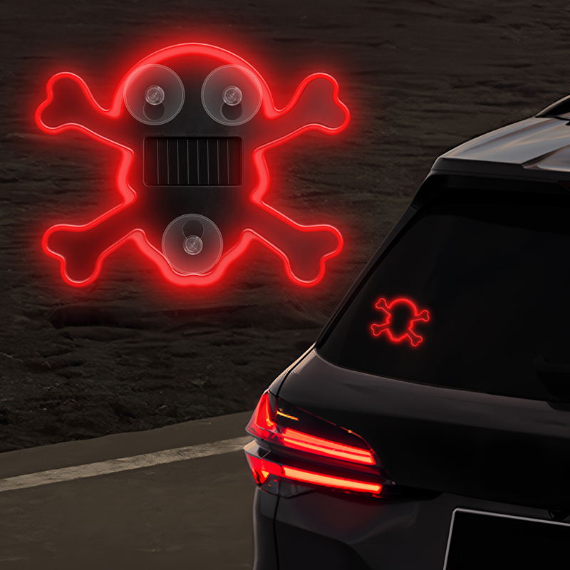 Renewable Energy Solar - Lampu Neon Mobil Tenaga Surya Halloween,