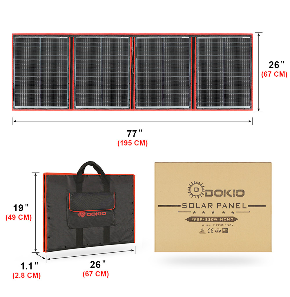 Flexible Solar Panel - Panel Surya Lipat Fleksibel Merek Dokio