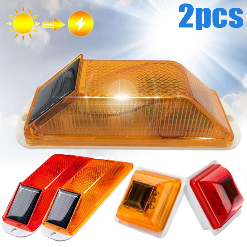 Renewable Energy Solar - Lampu sorot LED peringatan tenaga surya,