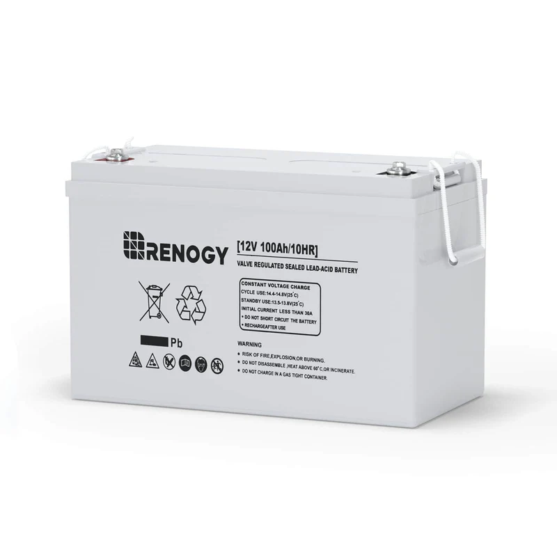 Agm Deep Cycle Battery - Baterai AGM siklus dalam Renogy 12