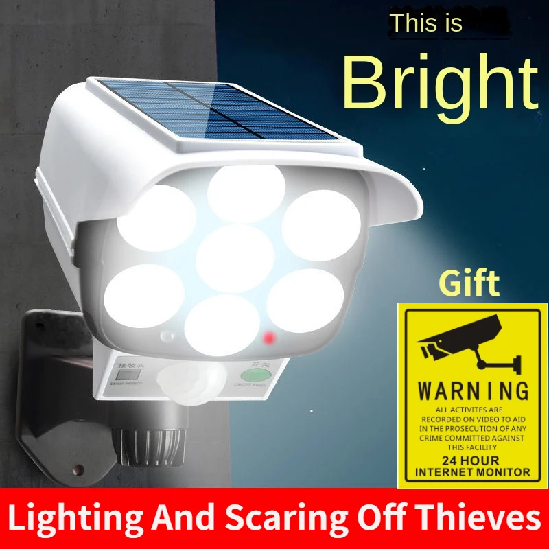 Renewable Energy Solar - Lampu LED 77 nirkabel luar ruangan,