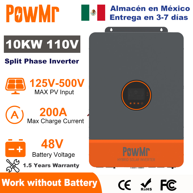 Flexible Solar Panel - PowMr 10KW Inverter Fase Terpisah 48V