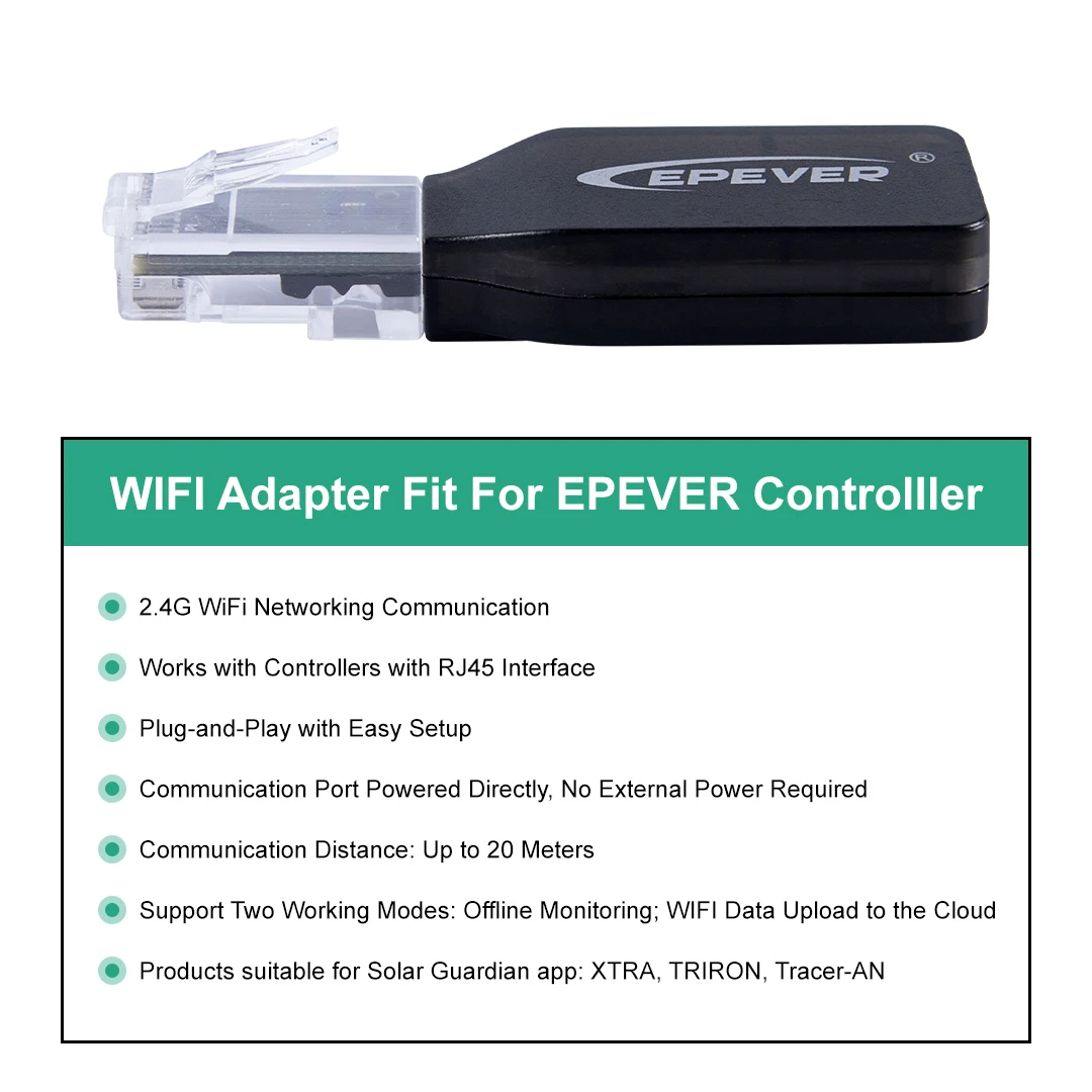 EPEVER WiFi 2.4G RJ45 D WIFI B - Flexible Solar Panel ulasan dan harga